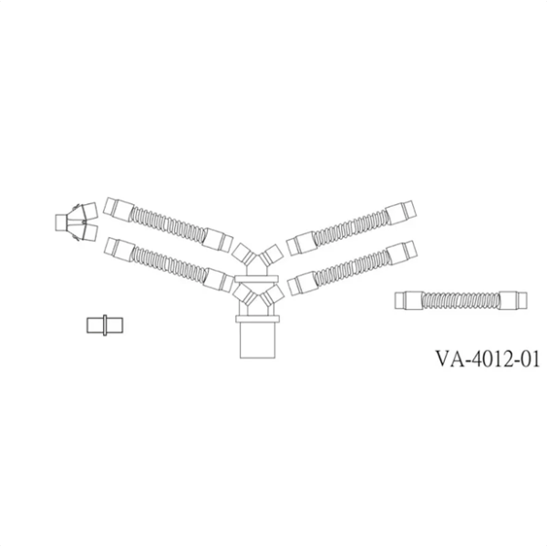 ensemble de circuit respiratoire réutilisable