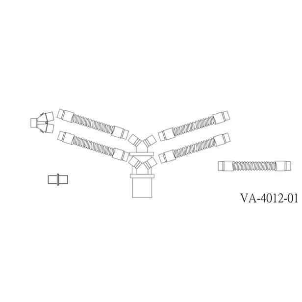 ensemble de circuit respiratoire réutilisable